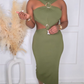 STYLE GAMBLE MIDI DRESS