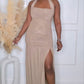 INSTANT BLOCK AND DELETE MAXI DRESS