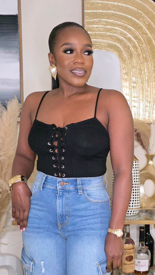 BY MY SIDE BODYSUIT - BLACK