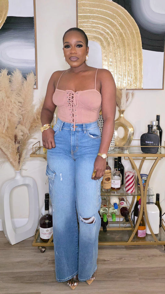 ON THE MOVE DENIM PANTS