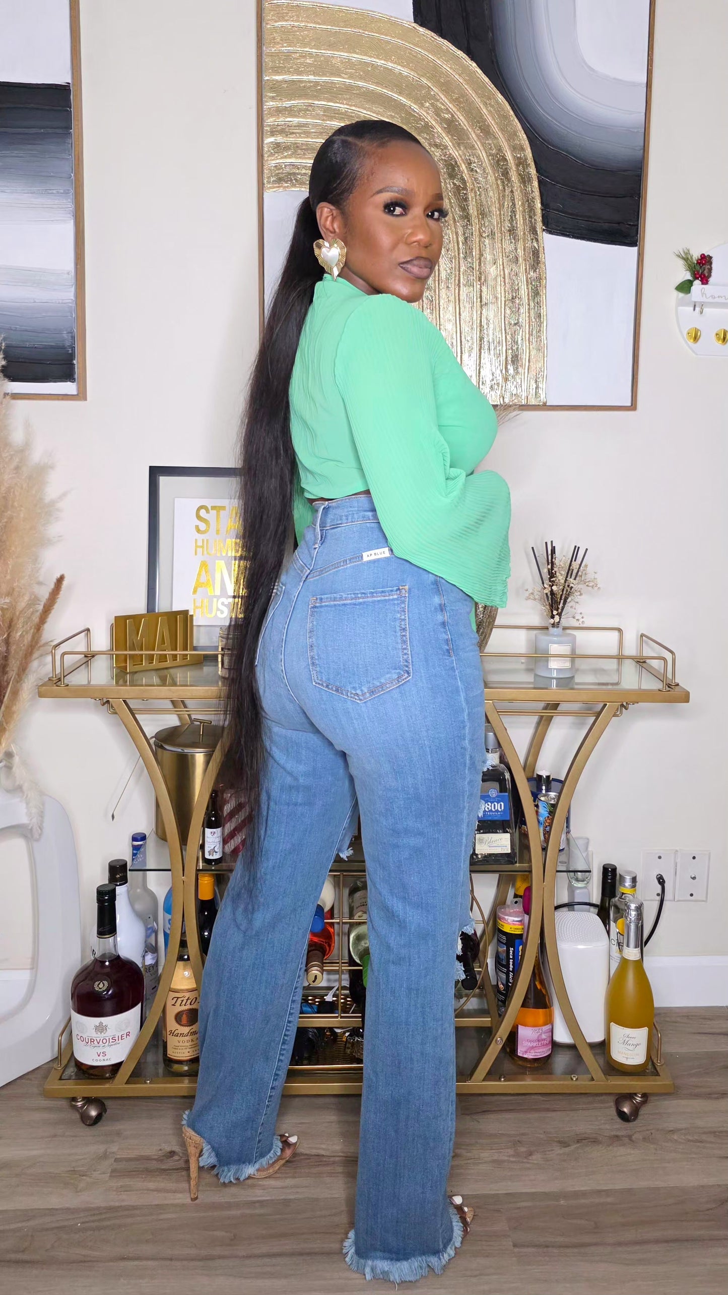 ALL ABOUT MY BUSINESS DENIM PANTS