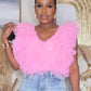 RUFFLE EXPLOSION BODYSUIT - PINK