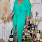 CREAM OF THE CROP DRESS - GREEN