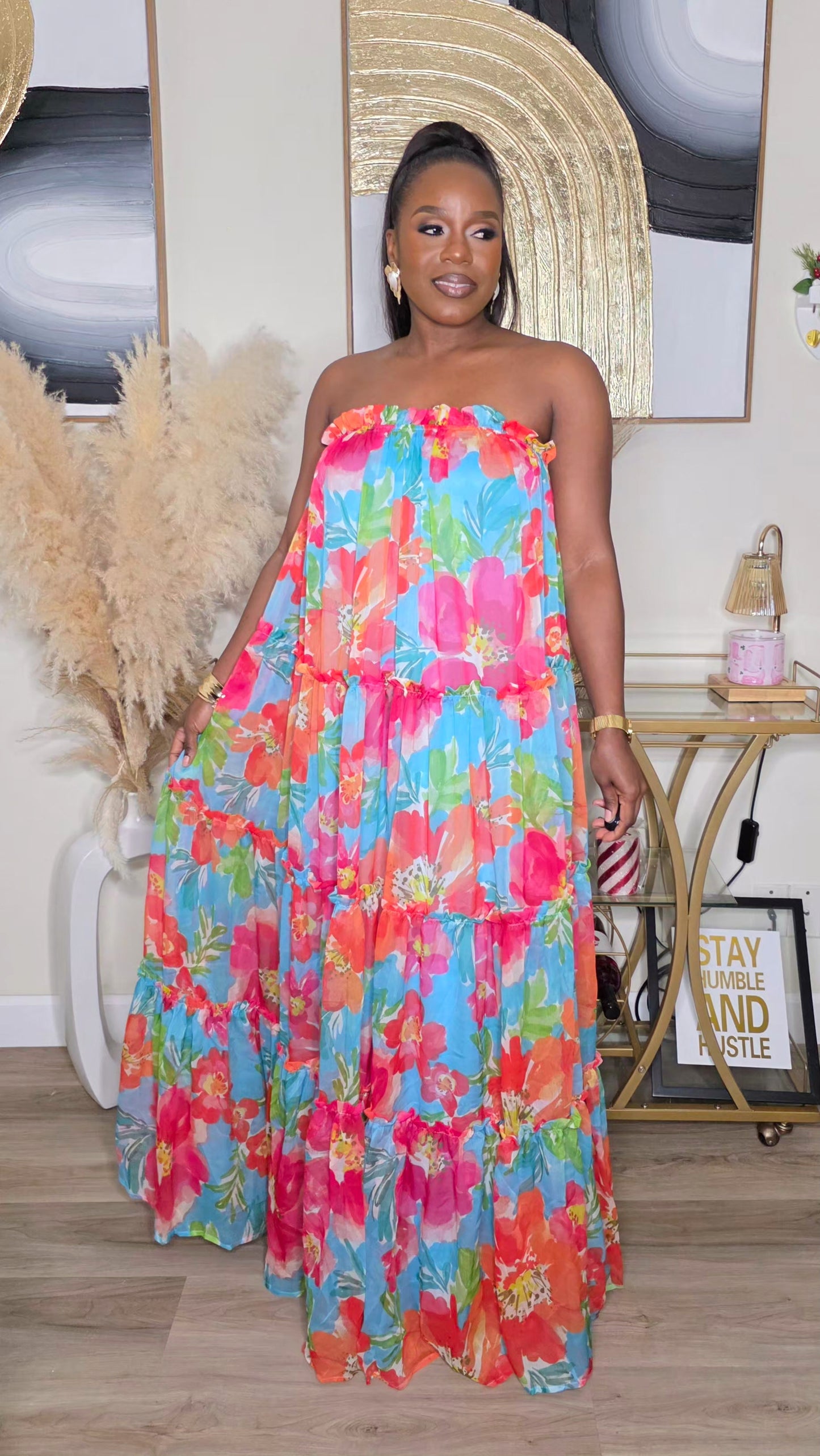COLOR STORY MAXI DRESS