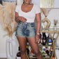 CHANGE IT UP DENIM SHORTS