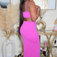 PRETTY LITTLE STATEMENT MAXI DRESS