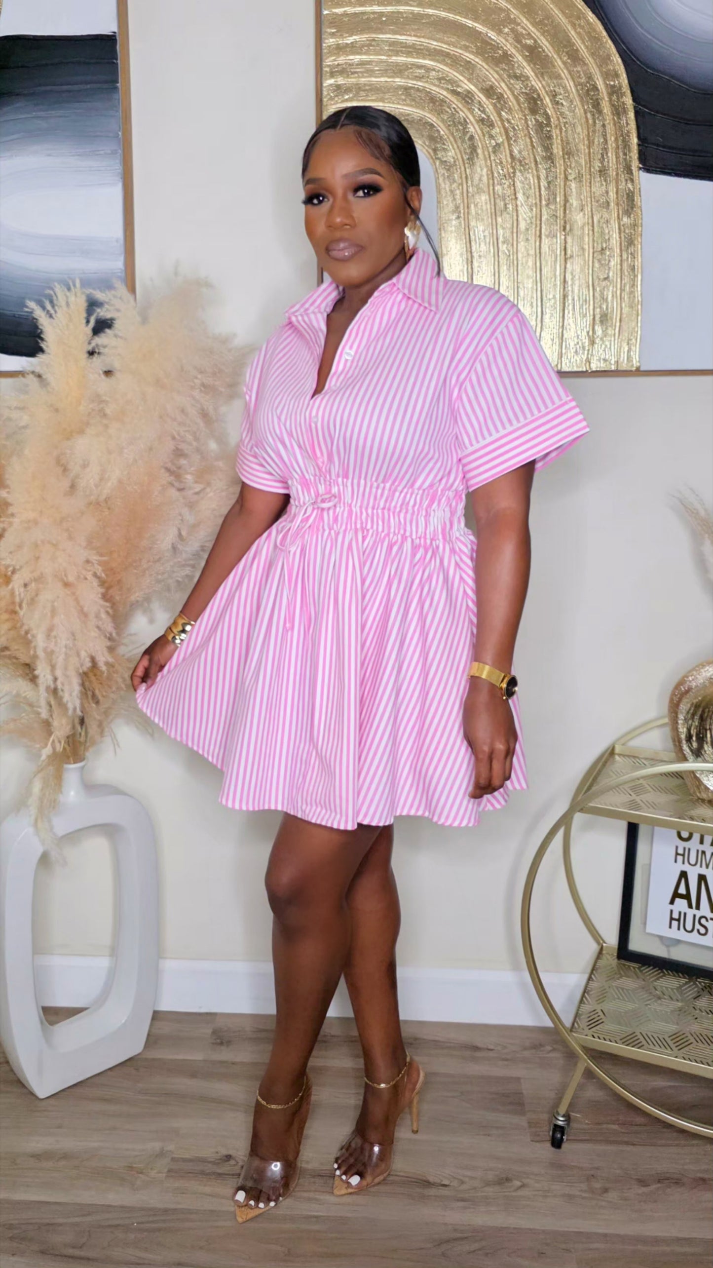 PRE-ORDER - BARBIE AND KEN MINI DRESS - PINK
