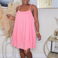 PRE-ORDER - COOL,CALM AND CHARMING MINI DRESS - PINK