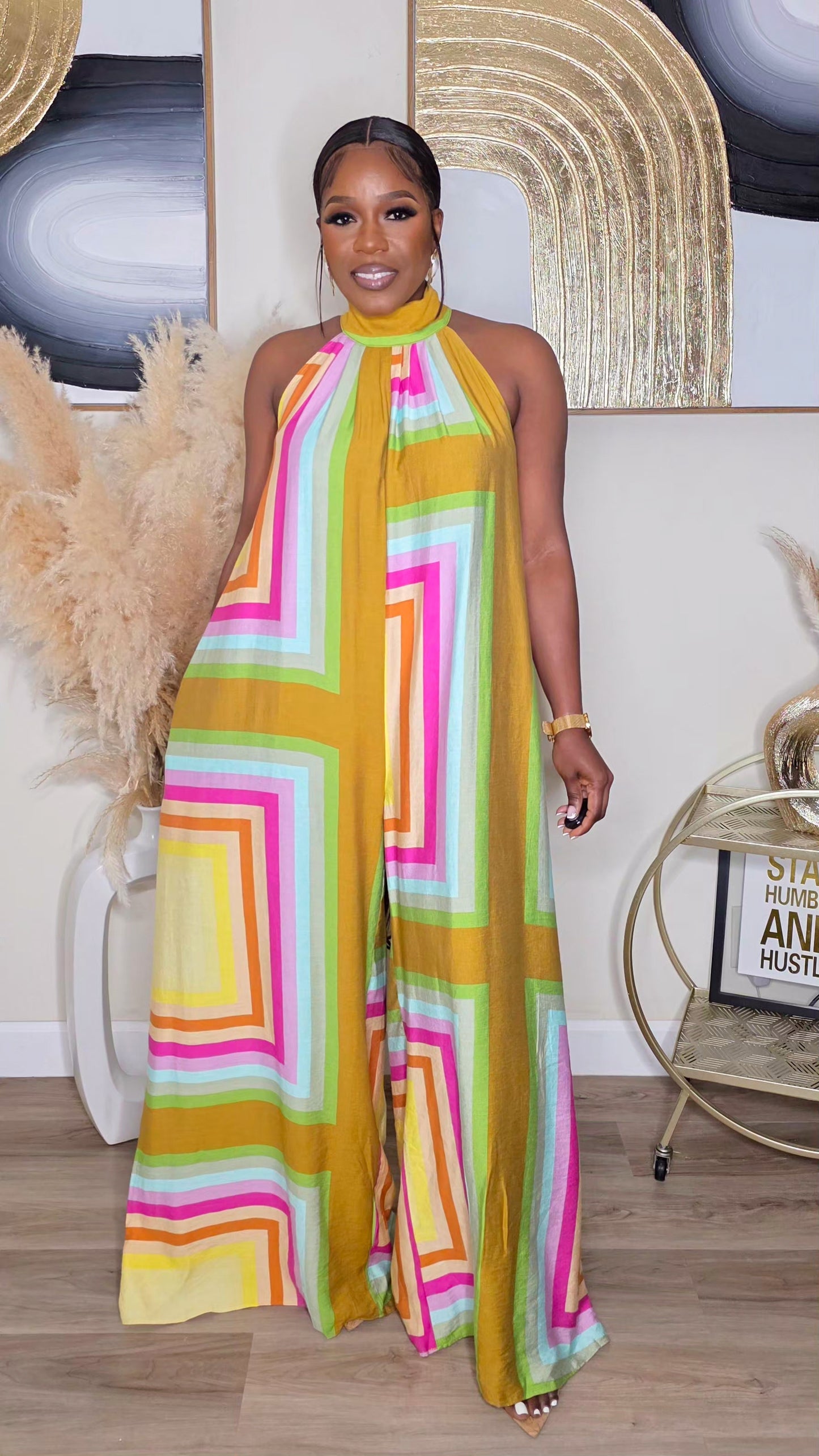 PRE-ORDER - COLOR ME RICH JUMPSUIT