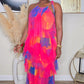 TROPICAL BLISS MAXI DRESS - MULTI