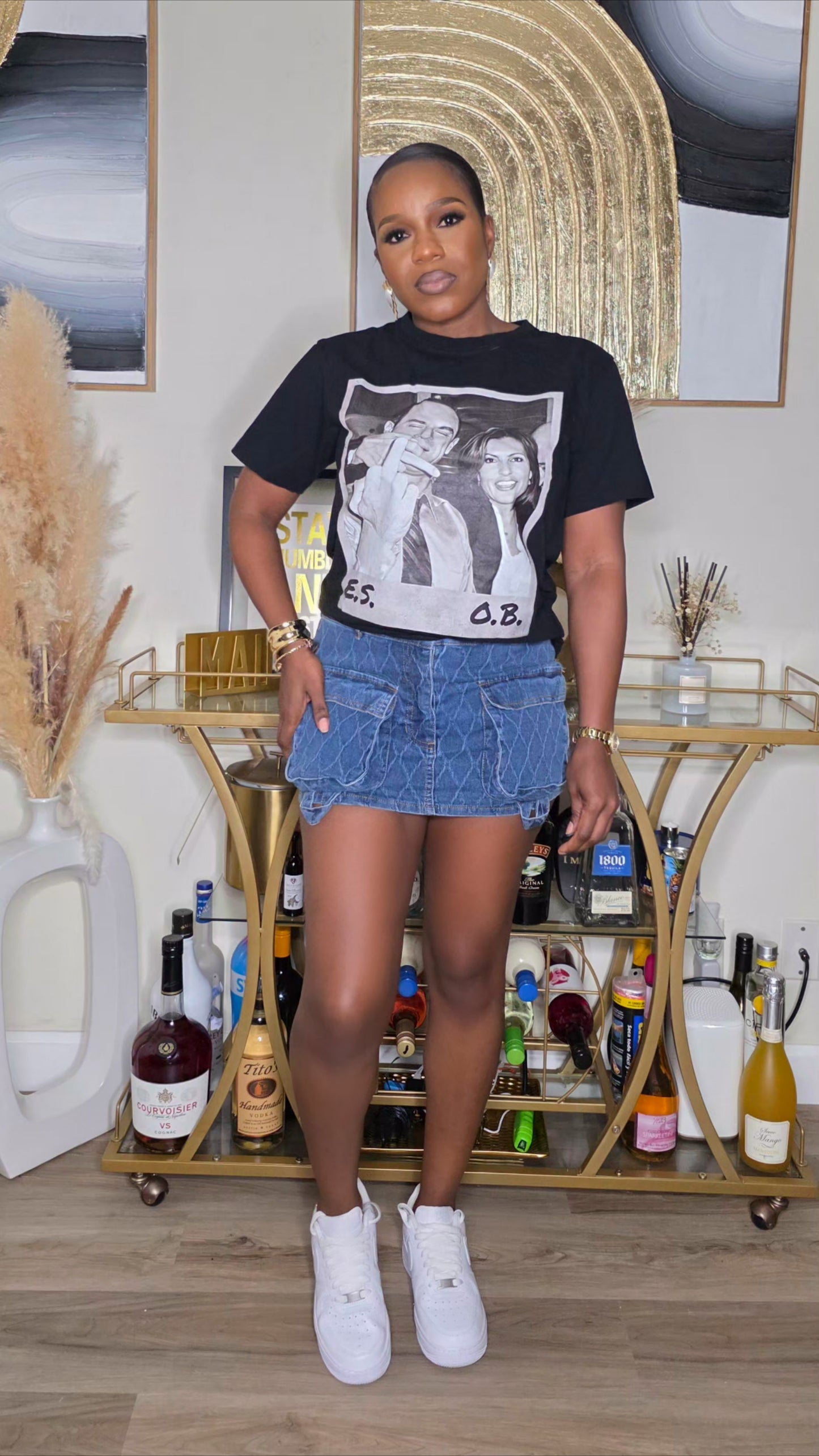 DON’T PLAY WITH ME DENIM SKIRT