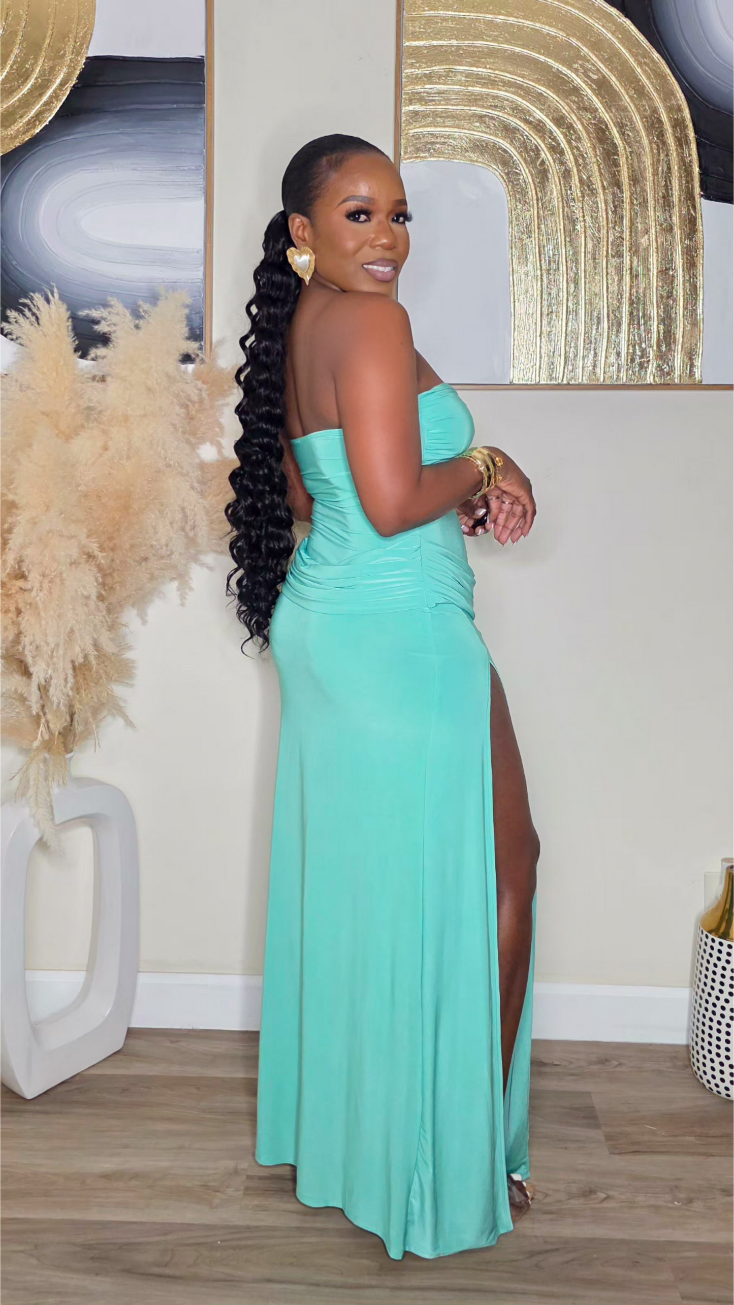 TANGIBLE EFFECT MAXI DRESS