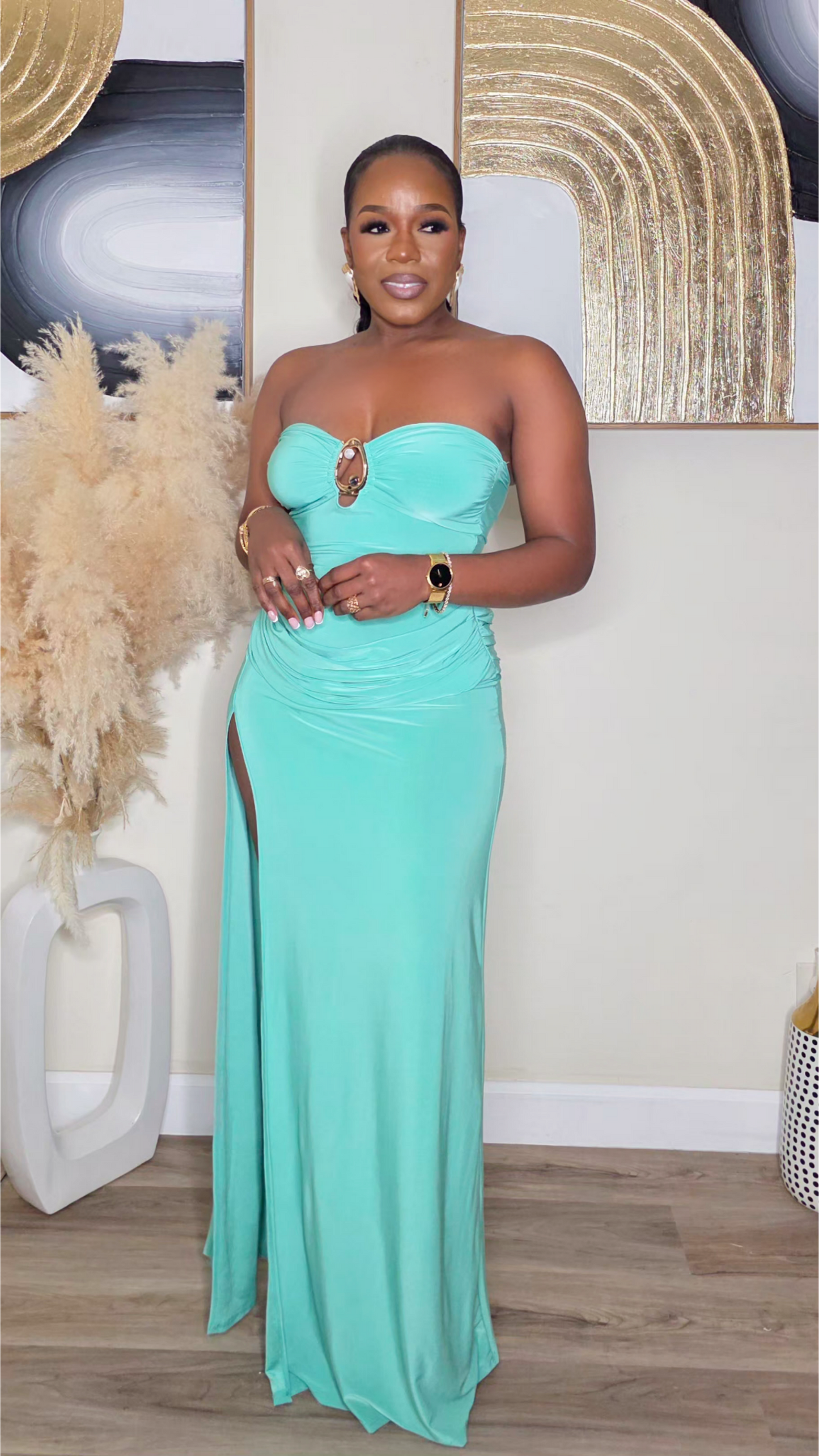 TANGIBLE EFFECT MAXI DRESS
