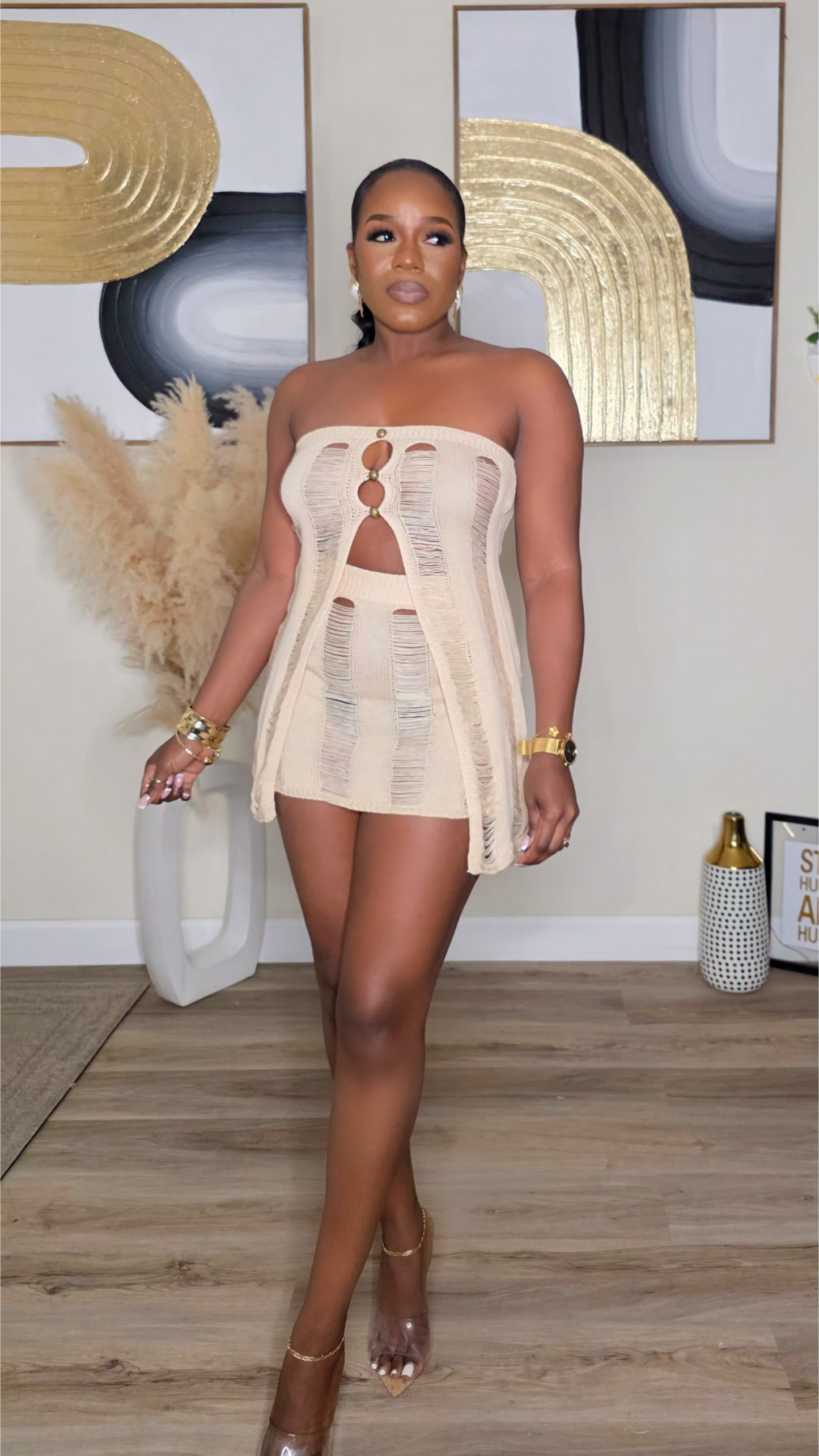 WILD NIGHT SET - BEIGE