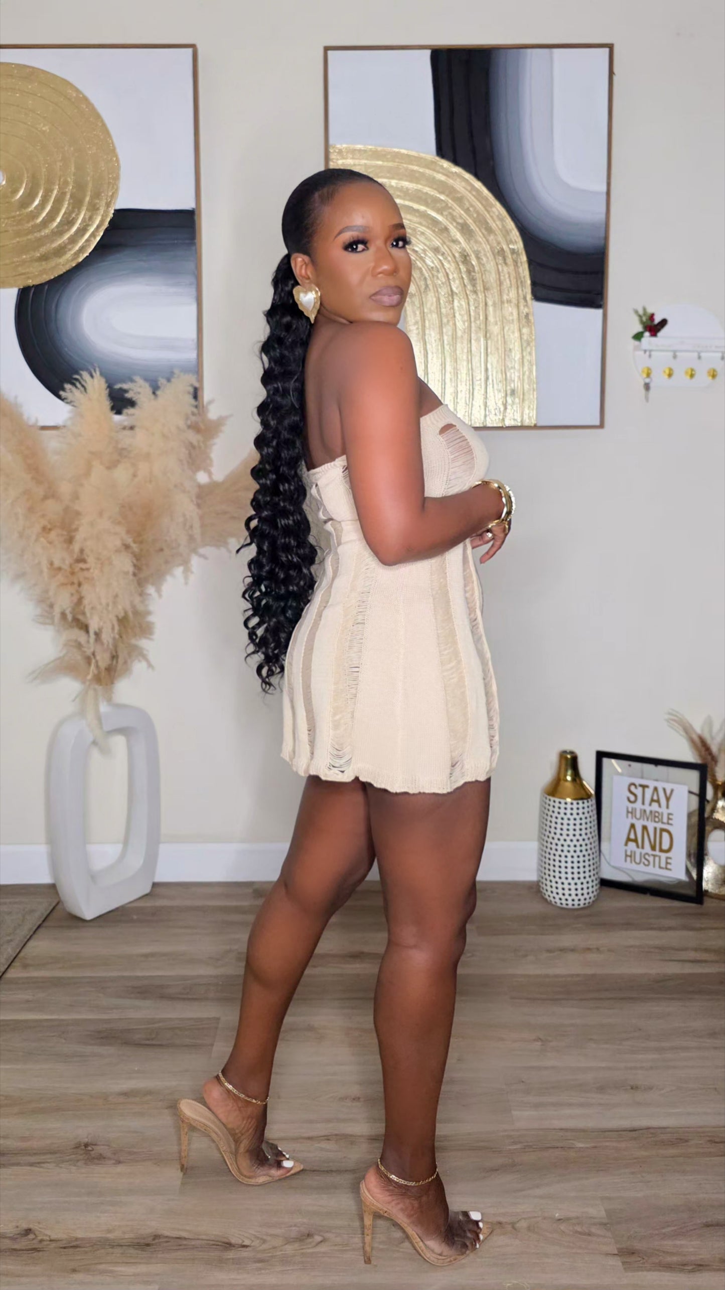 WILD NIGHT SET - BEIGE