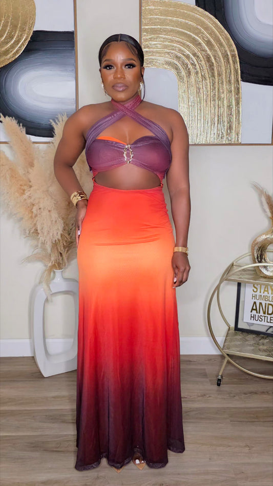 STACY FOCUSED MAXI DRESS