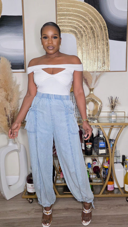 DON’T MESS WITH ME DENIM PANTS