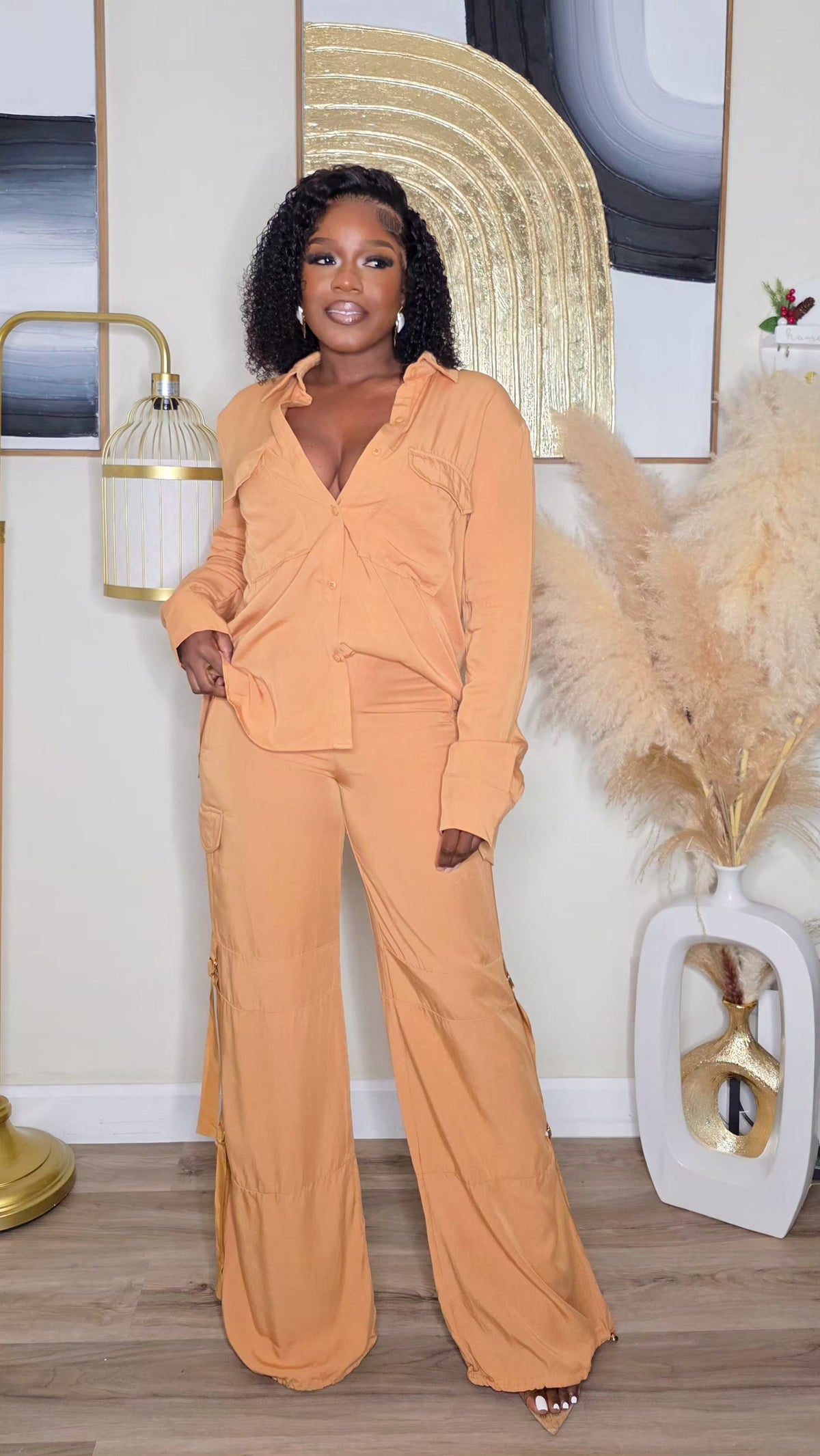 PAINTED LUXURY SET - MUSTARD