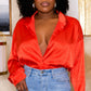 ROUGE AFFAIR SATIN BLOUSE