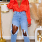 ROUGE AFFAIR SATIN BLOUSE